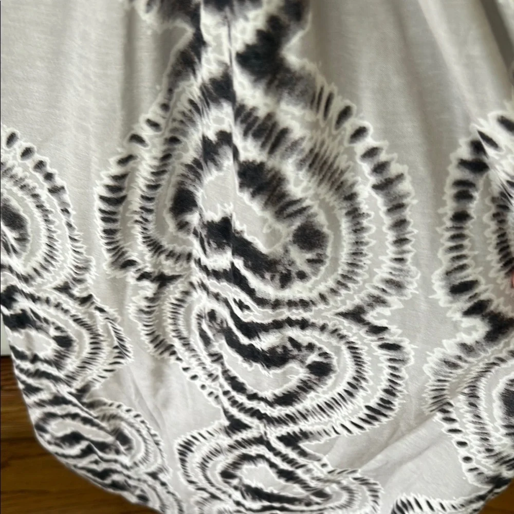Ella Moss Gray and Black Tie-Dye Halter Sundress Casual🌿